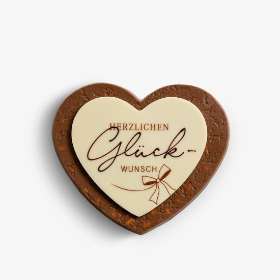 Greeting Heart "Herzlichen Glückwunsch"