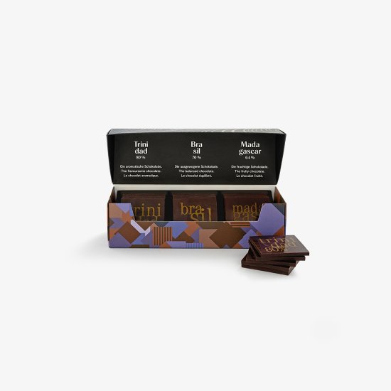 Carrés Single Origin 3x6 pcs per box