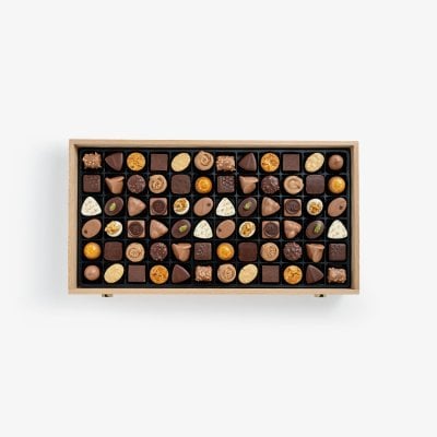 Praline Selection assortis boîte en bois à 144 pièces