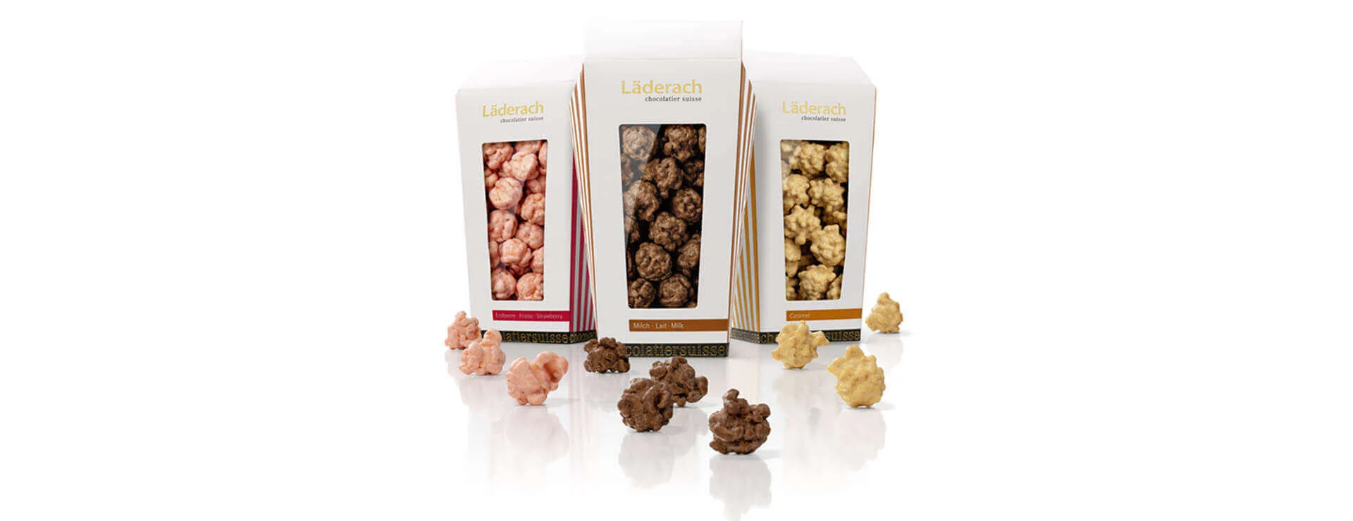 Läderach präsentiert edles Popcorn für Geniesser 